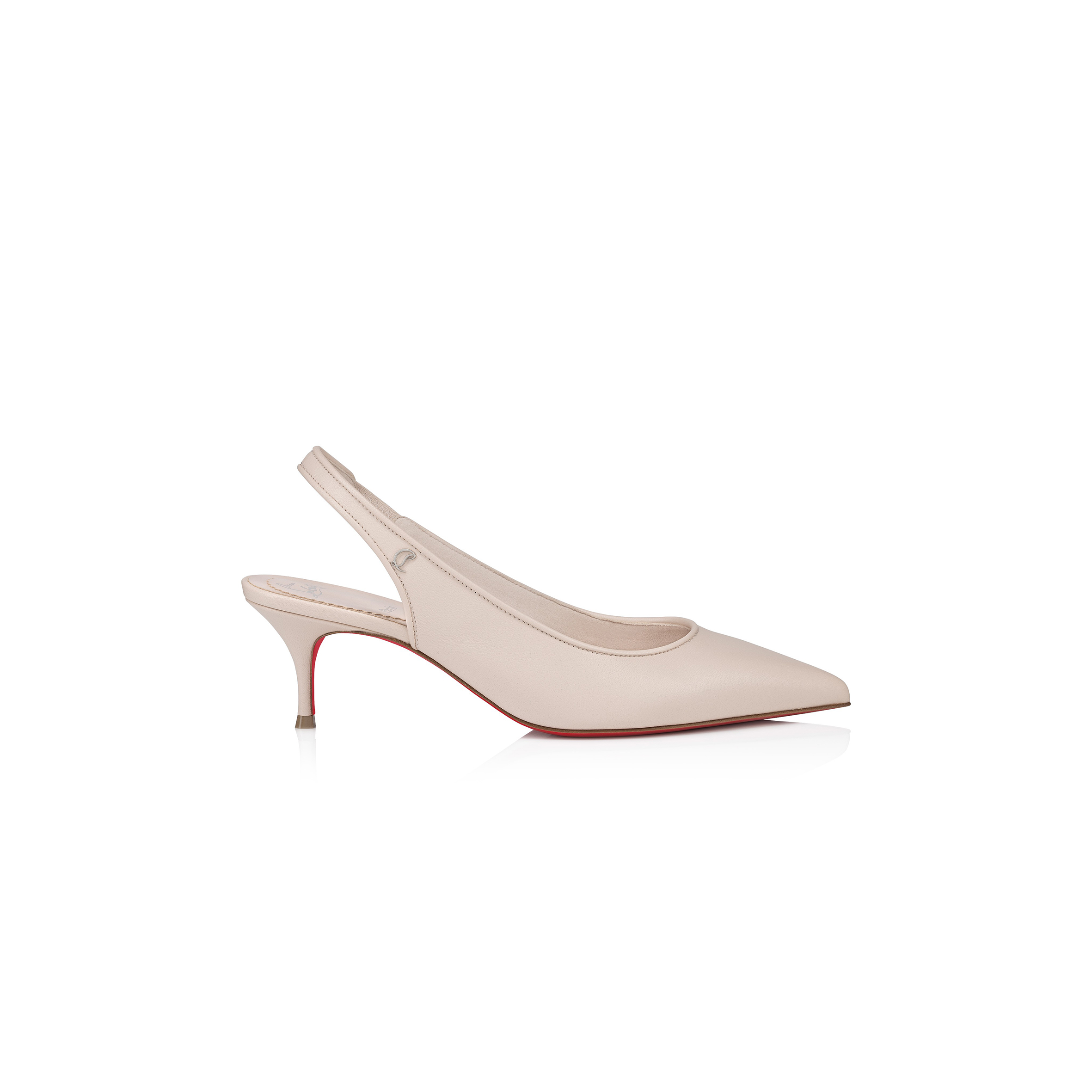 Ch**an louboutin sporty kate sling 55 mm sling back pumps-nappa leather-leche-women 3240004f608